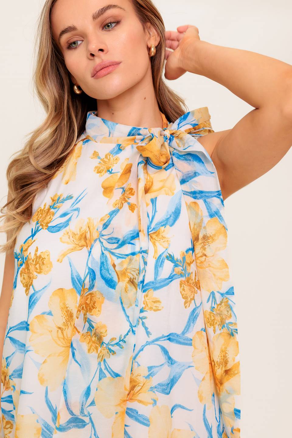 SUMMER SPELL IVORY WOVEN MINI DRESS Flying Tomato